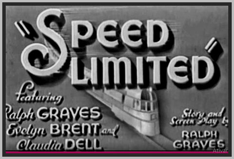 SPEED LIMITED - 1935 - RALPH GRAVES - RARE DVD