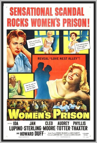 WOMEN'S PRISON - COLORIZED - 1955 - RARE DVD