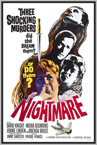 NIGHTMARE - 1963 - COLORIZED - DAVID KNIGHT - RARE DVD