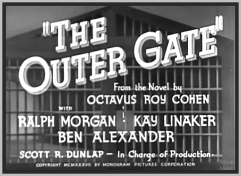 OUTER GATE - 1937 - RALPH MORGAN - RARE DVD