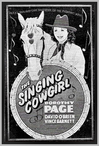 THE SINGING COWGIRL - 1938 - DOROTHY PAGE - RARE DVD