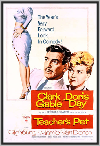 TEACHER'S PET - 1958 - COLORIZED - CLARK GABLE - RARE DVD