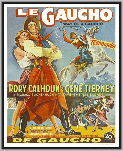 WAY OF A GAUCHO - UPGRADE - 1952 - GENE TIERNEY - COLORIZED - RARE DVD