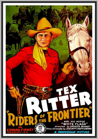 CHALLENGE OF THE FRONTIER - 1939 - COLORIZED - TEX RITTER - RARE DVD