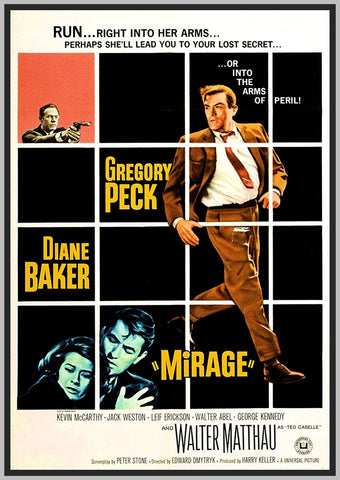 MIRAGE - GREGORY PECK - COLORIZED - 1965 - RARE DVD