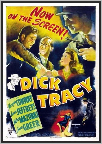 DICK TRACY - 1945 - COLORIZED - MORGAN CONWAY - RARE DVD