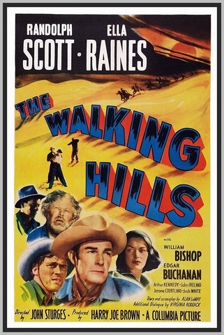 THE WALKING HILLS - COLORIZED - 1949 - RANDOLPH SCOTT - RARE DVD