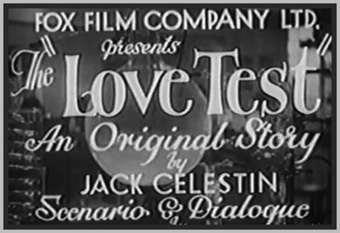 THE LOVE TEST - 1935 - JUDY GUNN - RARE DVD