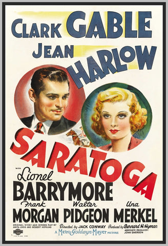 SARATOGA - C0L0RIZED - 1937 - CLARK GABLE - RARE DVD