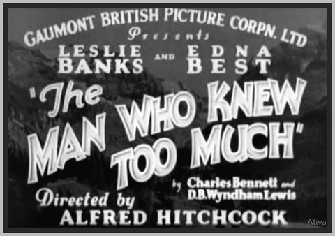 THE MAN WHO KNEW TOO MUCH - 1935 - LESLIE BANKS - RARE DVD