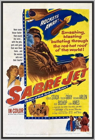 SABRE JET - COLORIZED - 1953 - RARE DVD