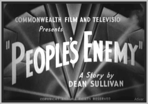 THE PEOPLES ENEMY - 1935 - PRESTON FOSTER - RARE DVD