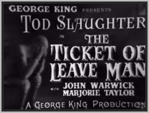 TICKET OF LEAVE MAN - 1937 - MARJOIRE TAYLOR - RARE DVD