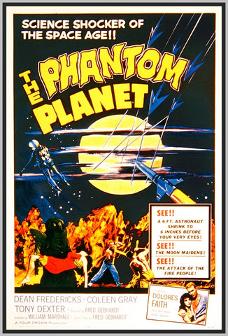 THE PHANTOM PLANET - 1961 - COLORIZED - ANTHONY DEXTER - RARE DVD