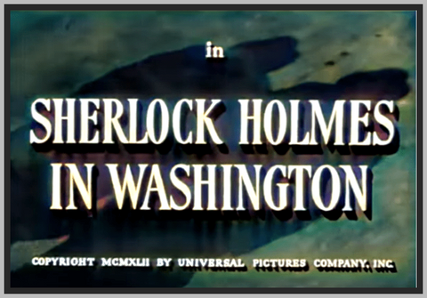 SHERLOCK HOLMES IN WASHINGTON - 1943 - COLORIZED - BASIL RATHBONE - RARE DVD