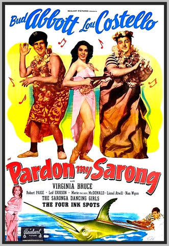 PARDON MY SARONG - COLORIZED - 1942 - BUD ABBOTT - RARE DVD