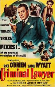 CRIMINAL LAWYER - 1951 - PAT O'BRIEN