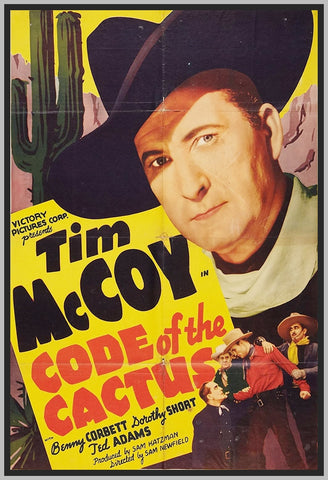 CODE OF THE CACTUS - 1939 - TIM MCCOY - COLORIZED - RARE DVD