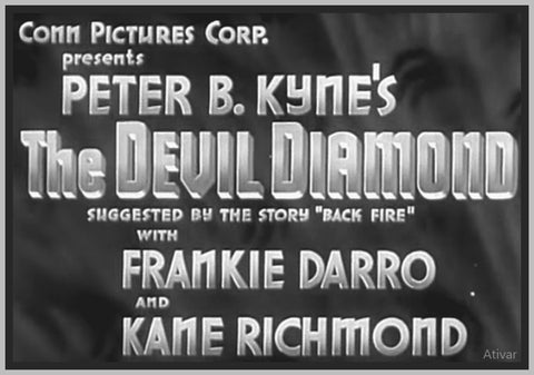 THE DEVIL DIAMOND - 1937 - FRANKIE DARRO - RARE DVD