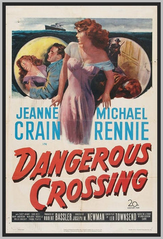 DANGEROUS CROSSING - COLORIZED- 1953 - JEANNE CRAIN - RARE DVD