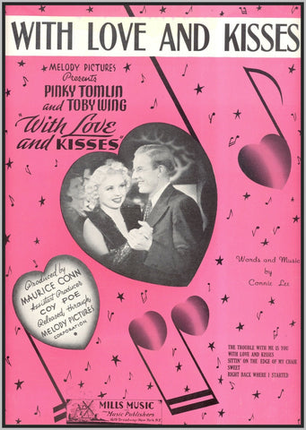WITH LOVE AND KISSES - 1936 - PINK TOMLIN - RARE MOVIE