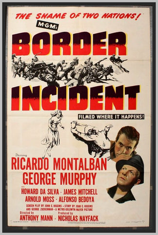 BORDER INCIDENT - COLORIZED - 1949 - RICARDO MONTALBAN - RARE DVD