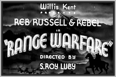 RANGE WARFARE - 1934 - REB RUSSELL - RARE DVD