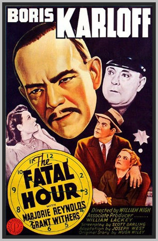 THE FATAL HOUR '40 - BORIS KARLOFF - COLORIZED - RARE DVD