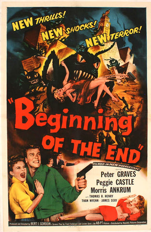 BEGINNING OF THE END 1957 - RARE COLORIZED - $15