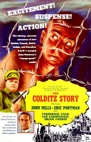 THE COLDITZ STORY 1955 - RARE COLORIZED - $15