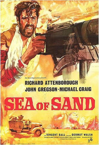 SEA OF SAND 1958 - RARE COLORIZED (AKA DESERT PATROL) - $15