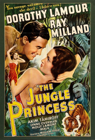 THE JUNGLE PRINCESS 1936 - RARE COLORIZED - $15