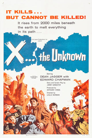 X THE UNKNOWN 1956 -RARE COLORIZED - $15