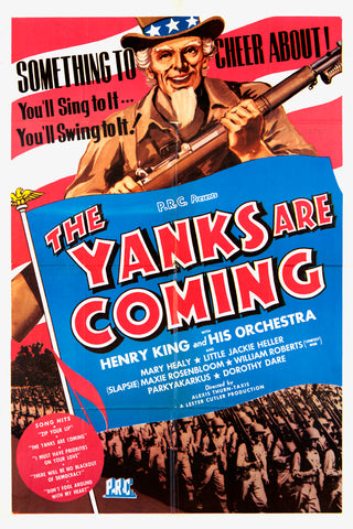 THE YANKS ARE COMING 1942 - RARE COLORIZED - $15