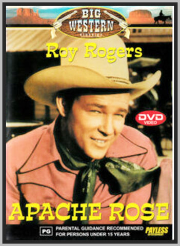 APACHE ROSE - 1947 - ROY ROGERS - COLORIZED - RARE DVD