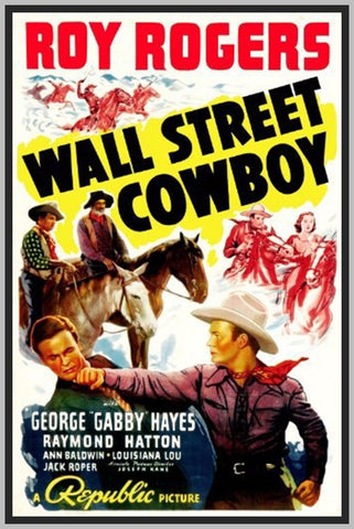 WALL STREET COWBOY - 1939 - ROY ROGERS - COLORIZED - RARE DVD