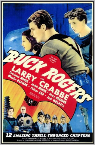 BUCK ROGERS SERIAL - 1938 - BUSTER CRABBE - COLORIZED - RARE DVD