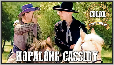 HOPALONG CASSIDY - THE DEVIL'S IDOL - WILLIAM BOYD - COLORIZED - RARE DVD