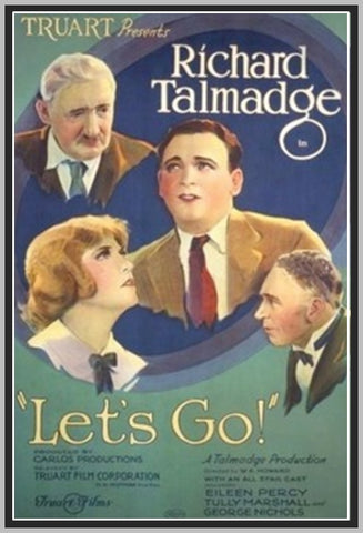 LET'S GO - 1923 - EILEEN PERCY - SILENT - RARE DVD