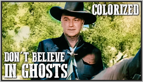 HOPALONG CASSIDY - DON'T BELIEVE IN GHOSTS - WILLIAM BOYD - COLORIZED - RARE DVD