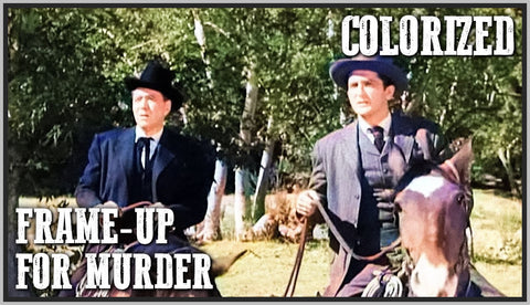 HOPALONG CASSIDY - FRAME UP FOR MURDER - COLORIZED - WILLIAM BOYD - RARE DVD