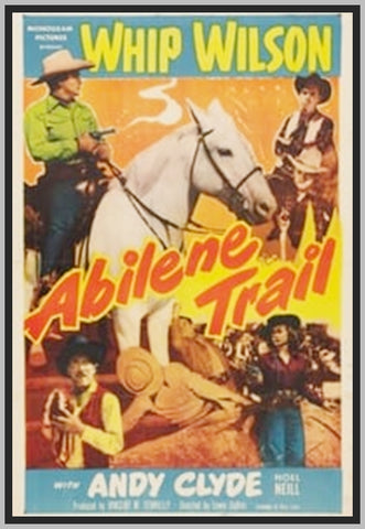 ABILENE TRAIL - 1951 - WHIP WILSON - RARE DVD