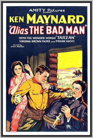 ALIAS THE BAD MAN - 1931 - KEN MAYNARD - RARE DVD