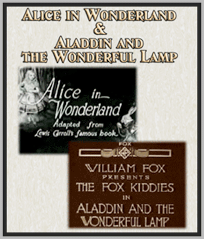 ALICE IN WONDERLAND - ALADDIN AND THE WONDERFUL LAMP - 1915 - VIOLA SAVOY - SILENT - RARE DVD