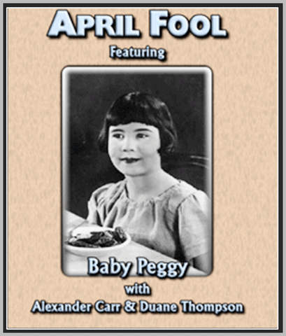 APRIL FOOL - 1926 - BABY PEGGY - SILENT - RARE DVD