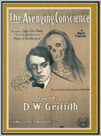 THE AVENGING CONSCIENC - 1914 - HENRY B. WALTHALL - SILENT - RARE DVD