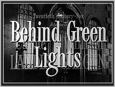 BEHIND GREEN LIGHTS - 1946 - CAROLE LANDIS - RARE DVD