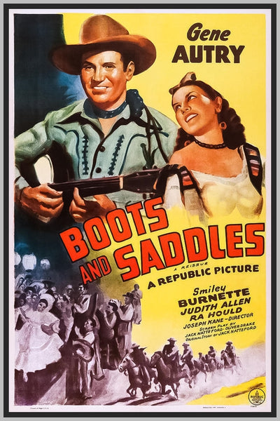 BOOTS AND SADDLES - 1937 - GENE AUTRY - RARE DVD – TV Museum DVDs