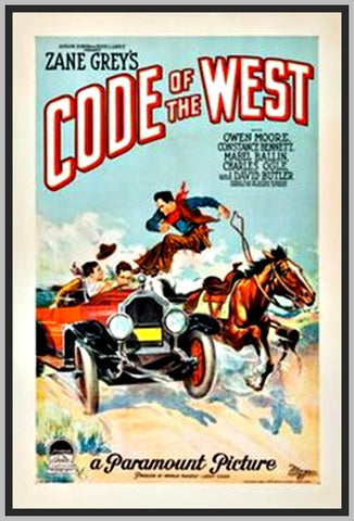CODE OF THE WEST - 1929 - BOB CUSTER - SILENT - RARE DVD