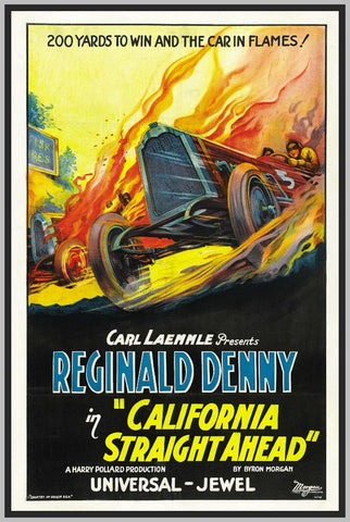 CALIFORNIA STRAIGHT AHEAD - 1925 - TOM WILSON - SILENT - RARE DVD